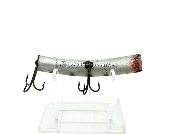 Kautzky Wooden Lazy Ike #3, SIL Silver/Black Ribs Color