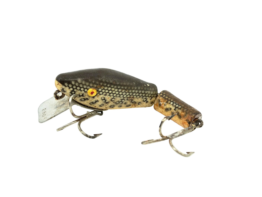 L & S Minnow Bass-Master Model 25, #21 White Belly-Black Back and Speckles Color, Opaque Eyes