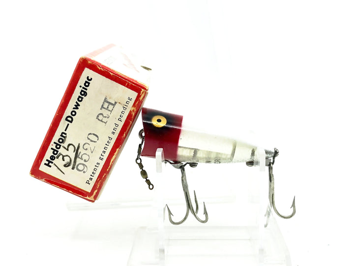 Heddon Chugger Spook Jr. 9520, RH Red Head/White Color w/Box