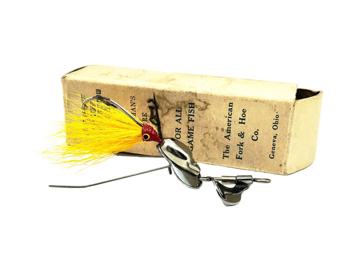 The American Fork & Hoe Co. True Temper Al Foss No.6 Shimmy, Yellow Color w/Box