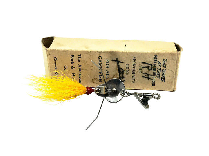 The American Fork & Hoe Co. True Temper Al Foss No.6 Shimmy, Yellow Color w/Box
