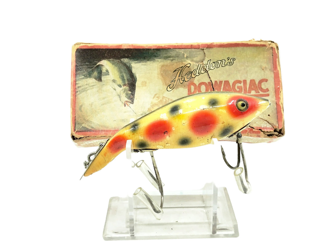 Heddon Wooden 5000 Tadpolly, Strawberry Color, L-Rig w/Box