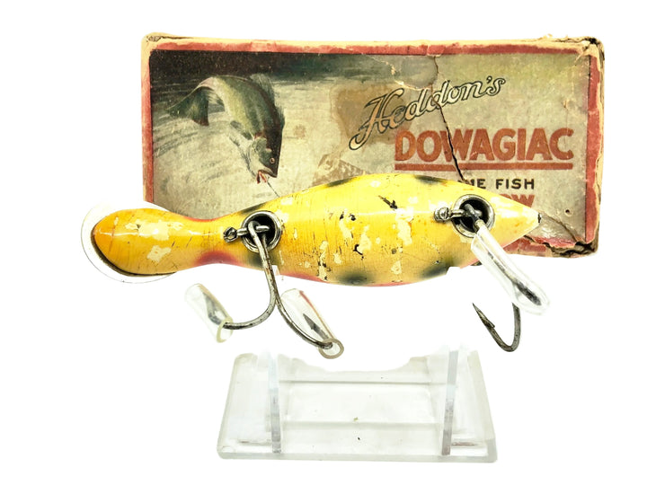 Heddon Wooden 5000 Tadpolly, Strawberry Color, L-Rig w/Box