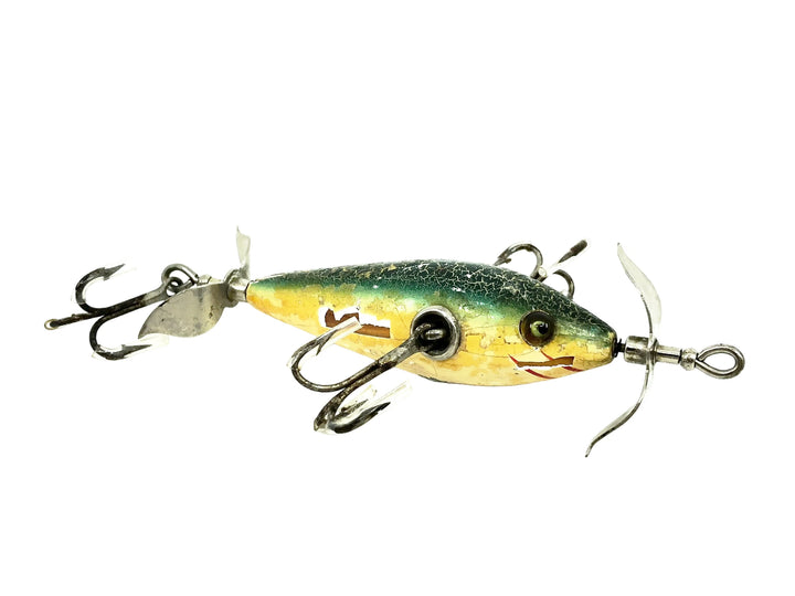 Heddon 100 in Yellow Belly, Green Crackleback Color