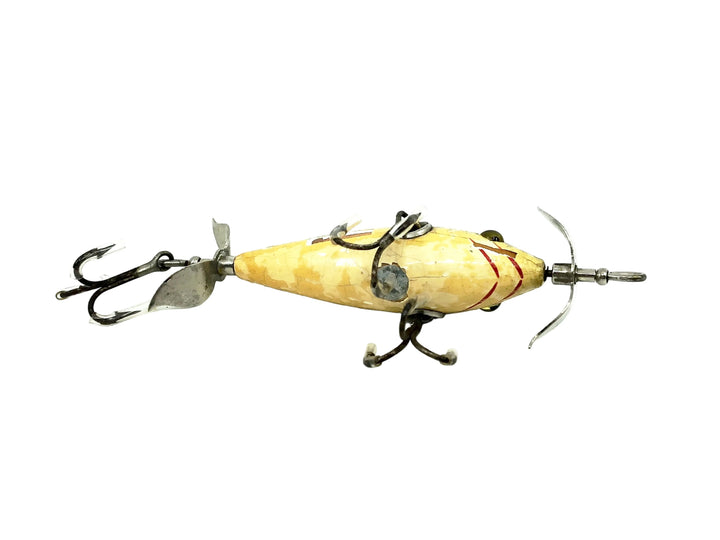 Heddon 100 in Yellow Belly, Green Crackleback Color