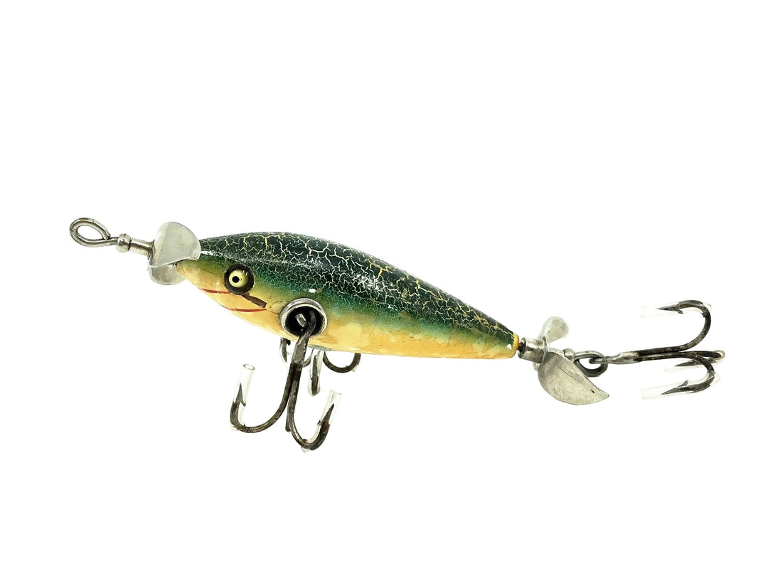 Heddon 100 in Yellow Belly, Green Crackleback Color