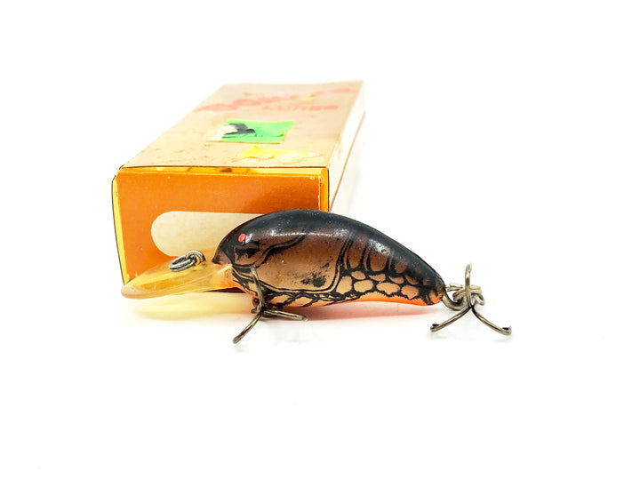 Bomber Model A 5A, XC4 Dark Brown Crawdad/Orange Belly Color Screwtail Model