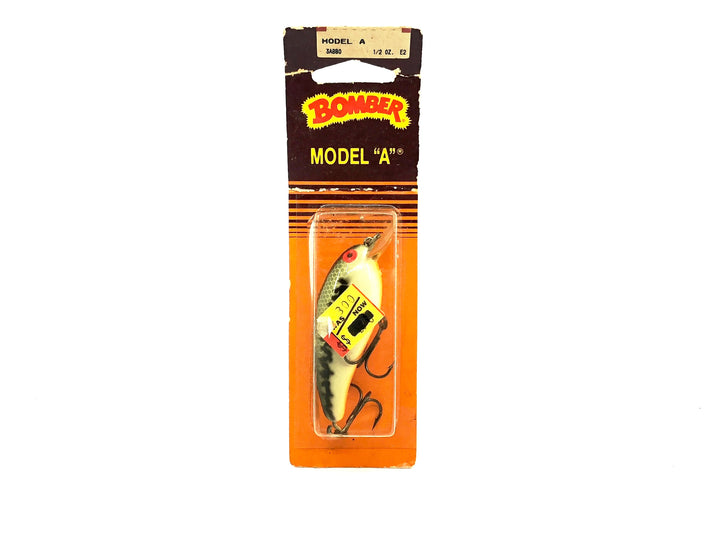 Bomber Model A 3A, BBO Baby Bass Orange Belly Color Screwtail Model on Card