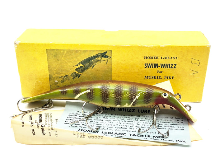 Homer Le-Blanc Swim Whizz, Brown Perch Color w/Box