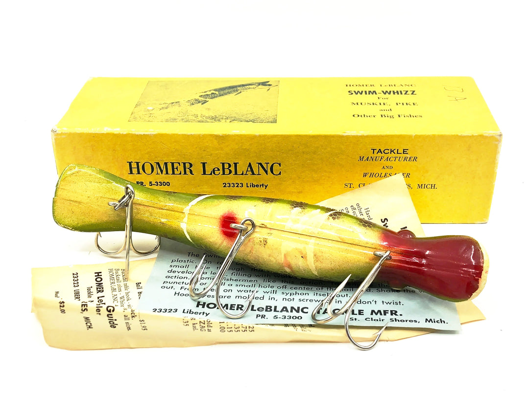 Homer Le-Blanc Swim Whizz, Brown Perch Color w/Box