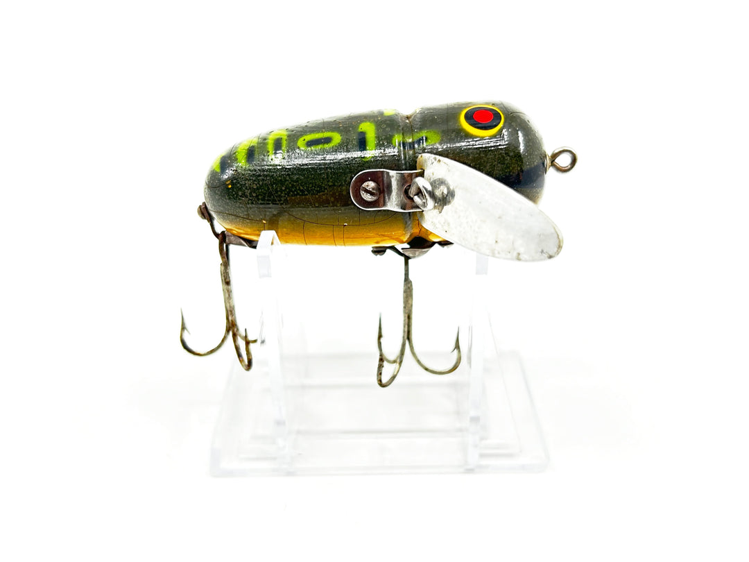 Heddon Vintage Wooden Crazy Crawler BF Bullfrog Color