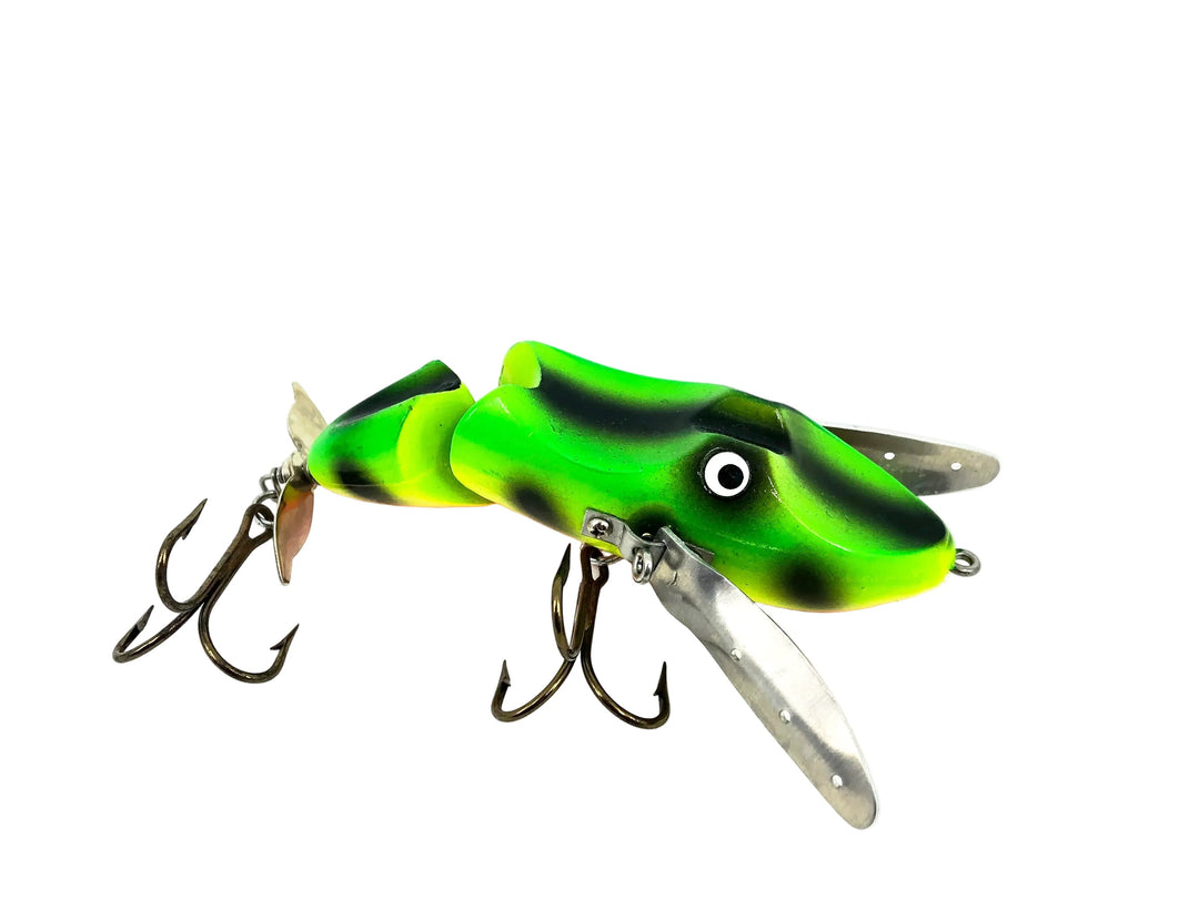 Hi-Fin Hawg Buster Jointed Creeper, Chartreuse/Orange/Black Color