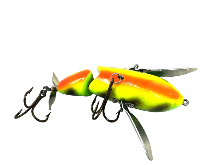 Hi-Fin Hawg Buster Jointed Creeper, Chartreuse/Orange/Black Color