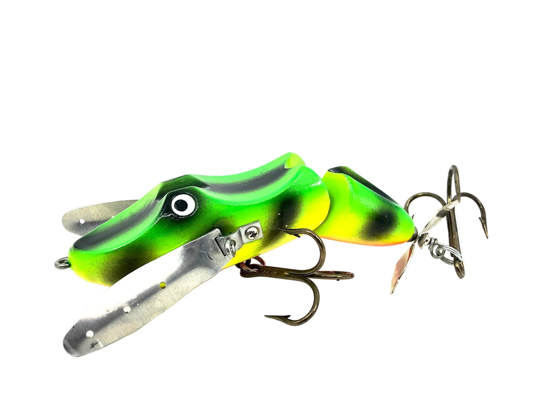Hi-Fin Hawg Buster Jointed Creeper, Chartreuse/Orange/Black Color