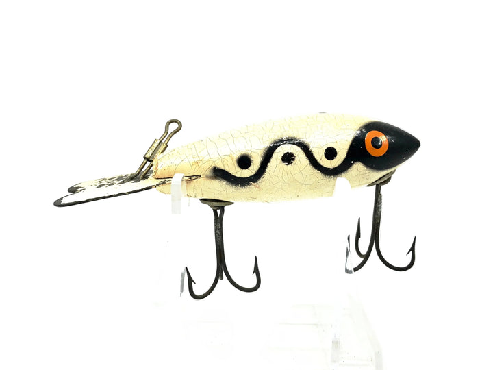 Wooden Bomber 500 Series, #08 White/Black Shadow Stripe Color