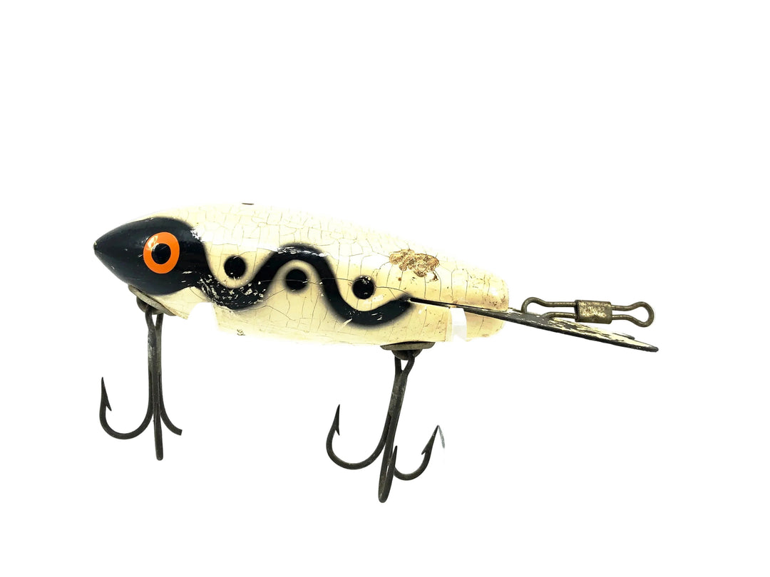 Wooden Bomber 500 Series, #08 White/Black Shadow Stripe Color