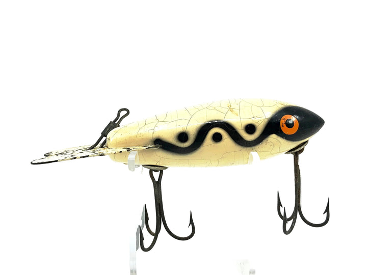 Wooden Bomber 600 Series, #08 White/Black Shadow Stripe Color