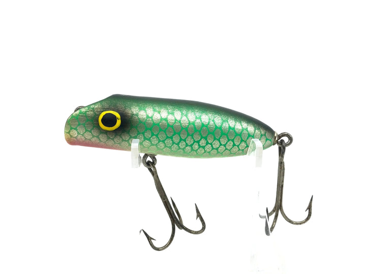 Unknown Vintage Wobbler Bait, Green Scale