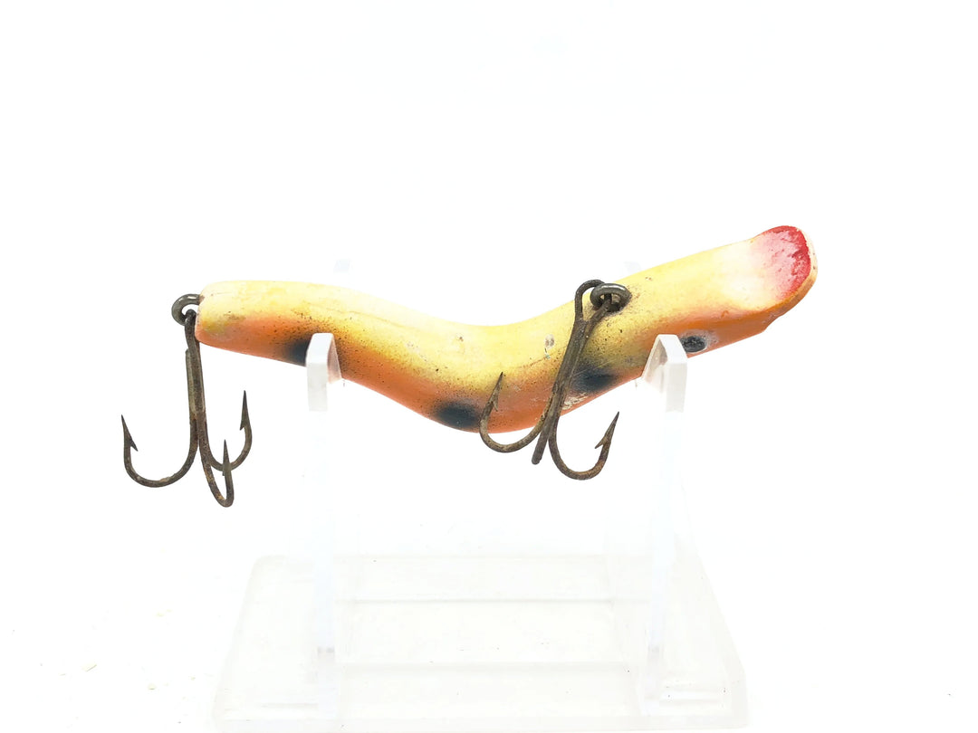 Pulver Riser Lure, Orange/Black Dots Color
