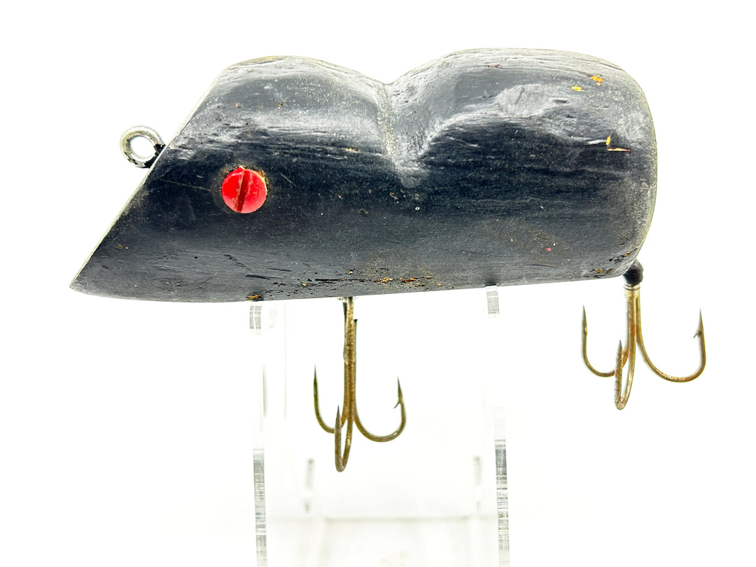 Alzbaits Al Tumas Chunk Bait Huge Black Mouse Musky Lure-Tough