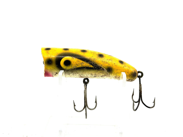 Kautzky Lazy Ike Chug Ike Lure YBLS Yellow/Black Spots Color