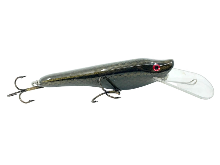 Avenger Musky Diving Crankbait, Black/Gold Scale Color