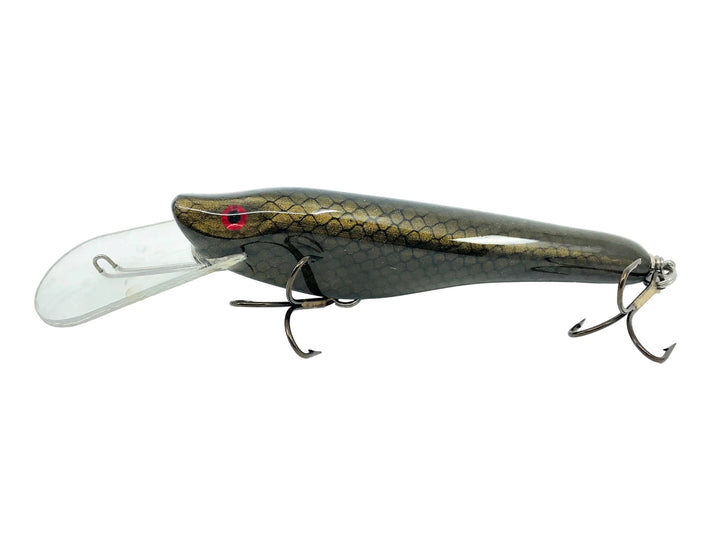 Avenger Musky Diving Crankbait, Black/Gold Scale Color