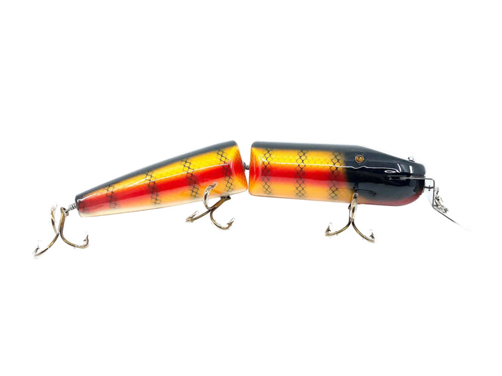 Musky Dan (XXX Lures) Giant Vamp 12", Red Perch Color