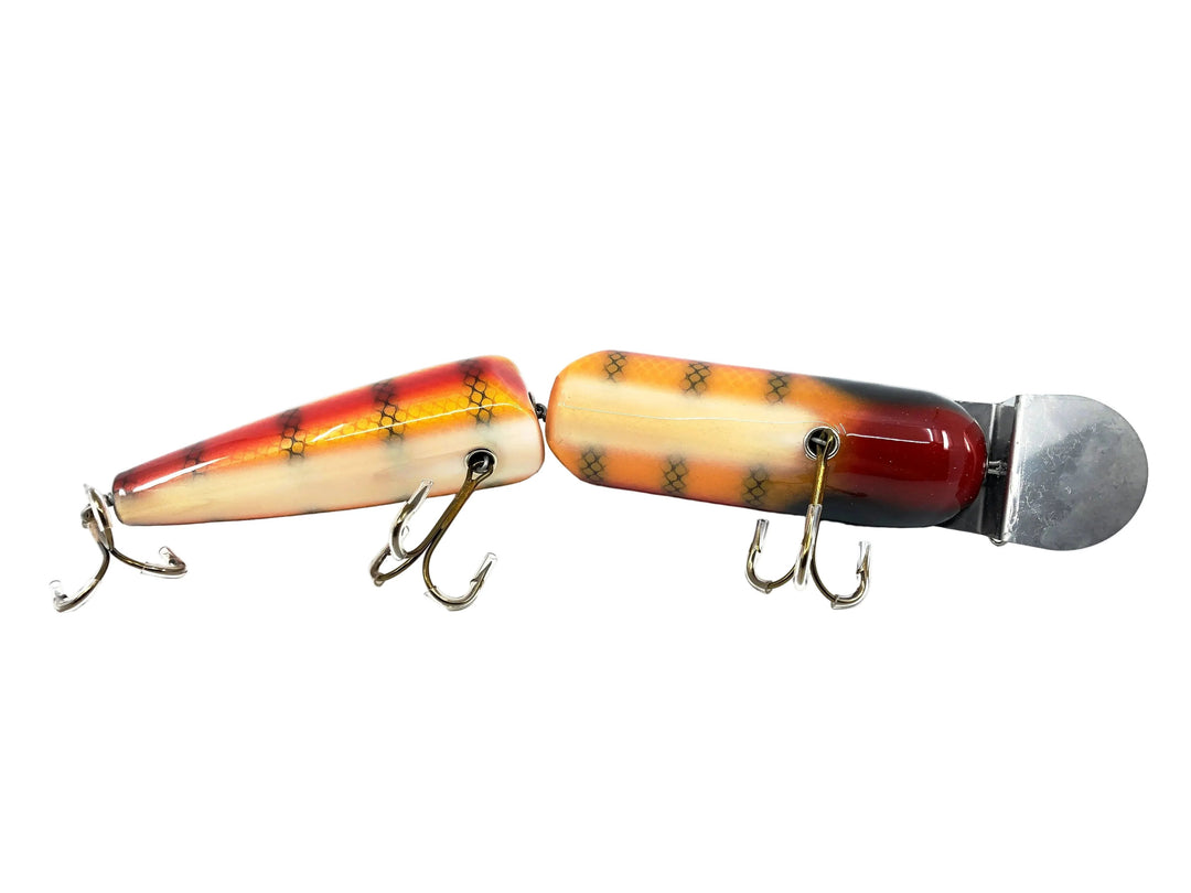 Musky Dan (XXX Lures) Giant Vamp 12", Red Perch Color