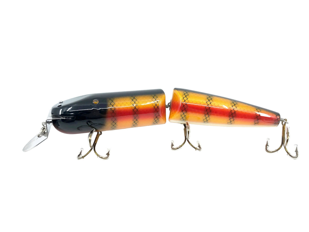 Musky Dan (XXX Lures) Giant Vamp 12", Red Perch Color