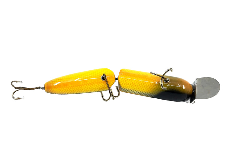 Musky Dan (XXX Lures) Giant Jointed Pikie 12", White Scale Color