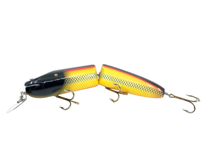 Musky Dan (XXX Lures) Giant Jointed Pikie 12", White Scale Color