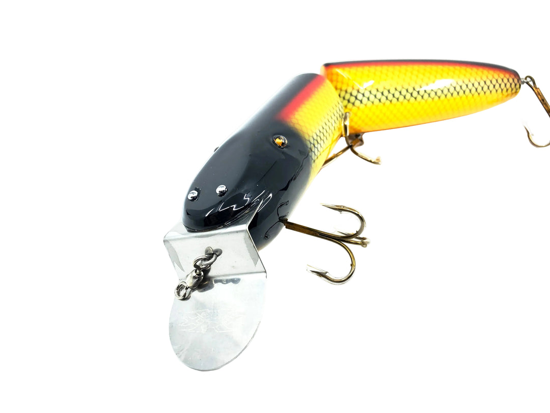 Musky Dan (XXX Lures) Giant Jointed Pikie 12", White Scale Color