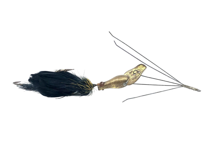 South Bend Dart-Oreno, Copper/Black Tail (Peacock Feathers) -Weedless