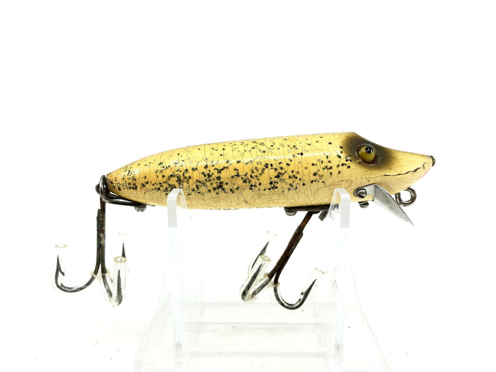Heddon Wooden Baby Vamp 7400, SS Silver Flitter Color