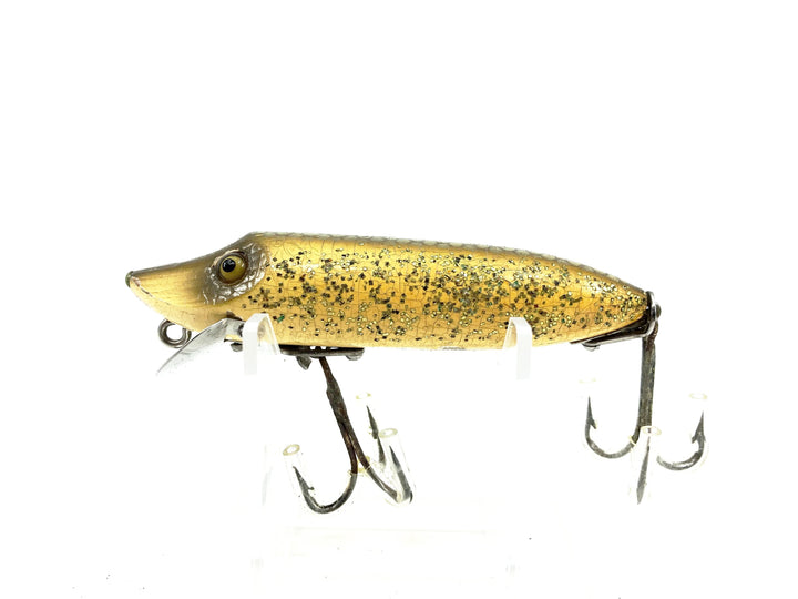 Heddon Wooden Baby Vamp 7400, SS Silver Flitter Color