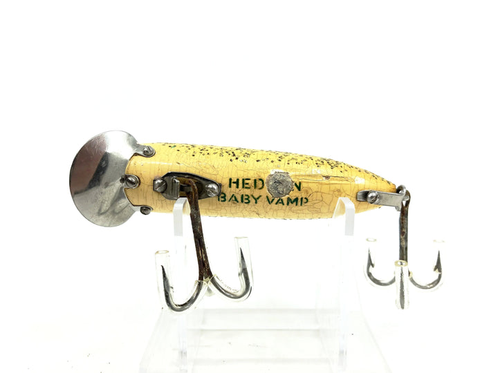 Heddon Wooden Baby Vamp 7400, SS Silver Flitter Color