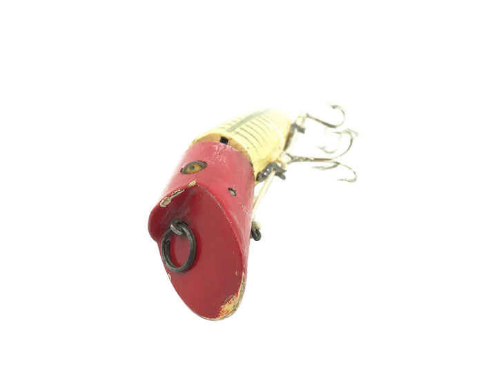 Heddon King Zig Wag 8360, 9PLXRRH Pearl Shore/Red Head Color