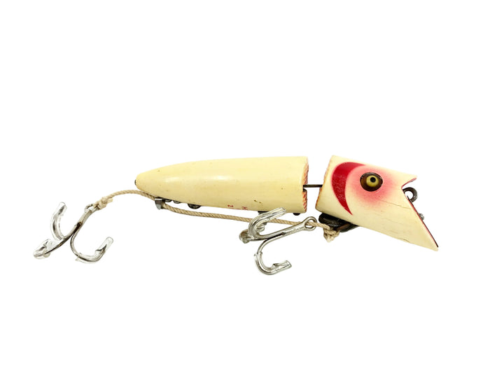 Heddon King Zig Wag 8350 2M, White Red Gills Color