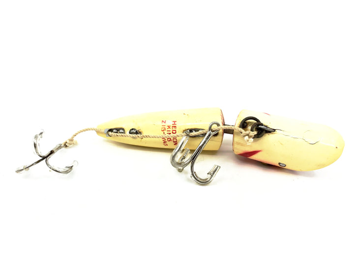 Heddon King Zig Wag 8350 2M, White Red Gills Color