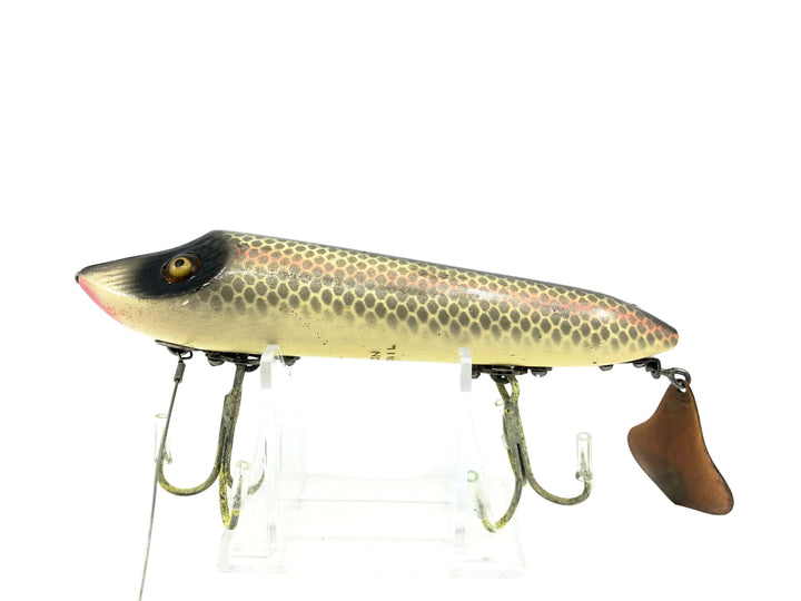 Heddon Musky Flaptail Vamp #7059P, Shiner Scale Color