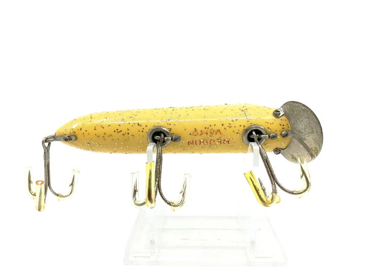 Heddon Vamp 7500, #08 White/Gold Specks Color - L-Rig