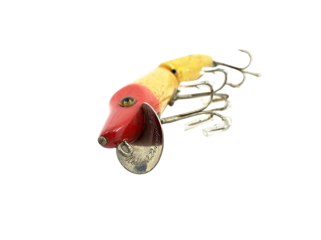 Heddon Jointed Vamp 7300 8RH White/Gold Specks/Red Head Color