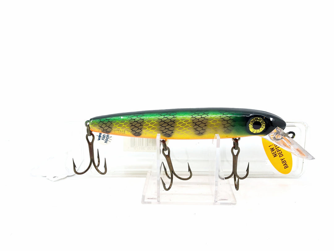 Joe Bucher Tackle Co. Buchertail Baby Depth Raider 6", Natural Perch Color New on Card