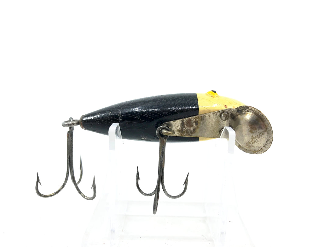 South Bend Best-O-Luck Weighted Wobbler 941, BWH Black/White Head Color