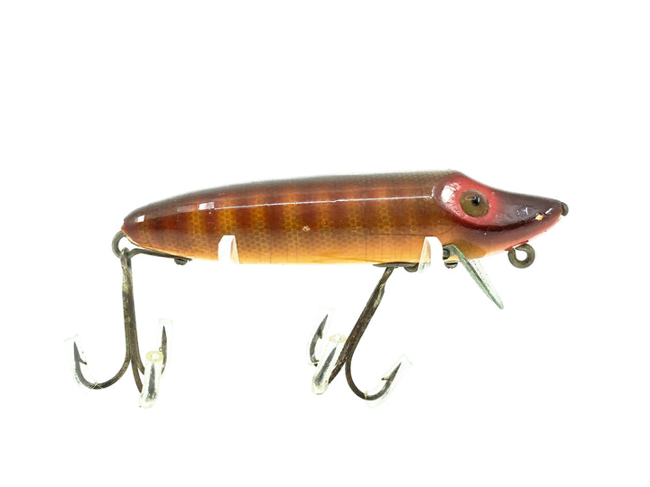 Heddon Wooden Baby Vamp 7400, 9R Natural Scale Color