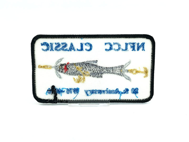 NFLCC Classic 20th Anniversary Shakespeare Evolution Minnow 1976-1996 Patch
