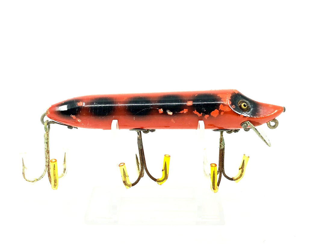 Heddon Vamp 7500 9V, Orange/Black Spots Color
