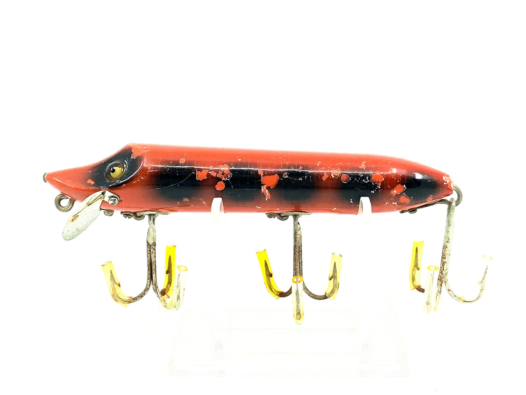 Heddon Vamp 7500 9V, Orange/Black Spots Color