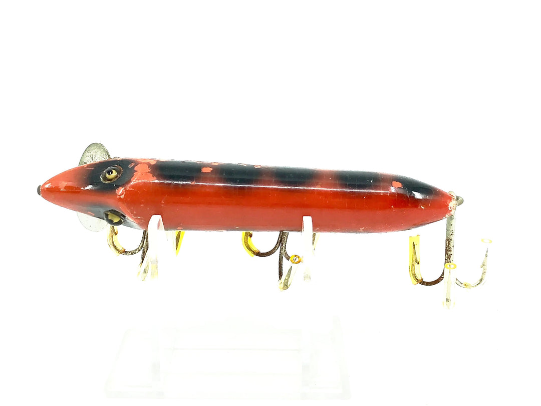 Heddon Vamp 7500 9V, Orange/Black Spots Color